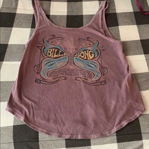 Maroon billabong tank top